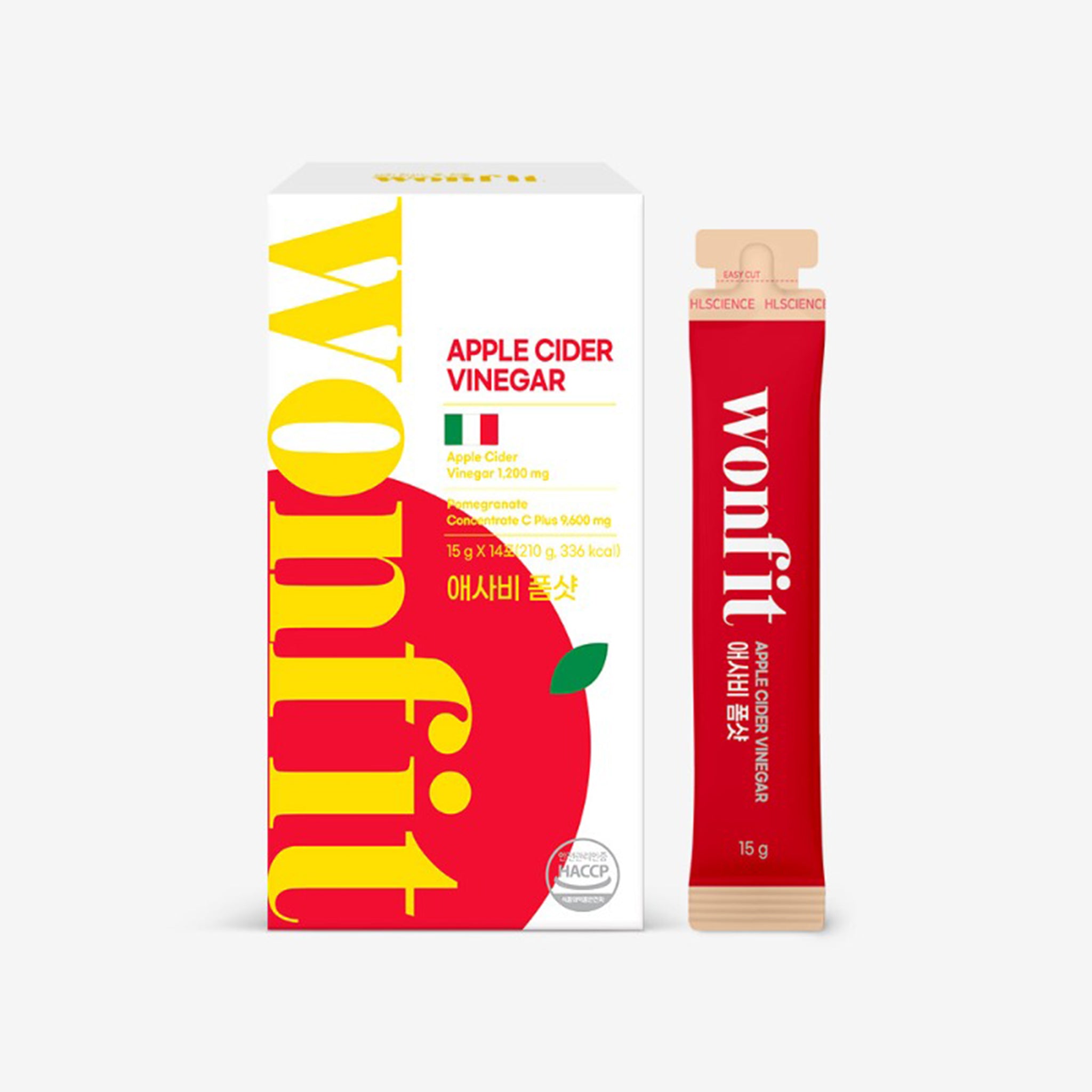 wonfit Apple Cider Vineger Pome Shot (14pouches)